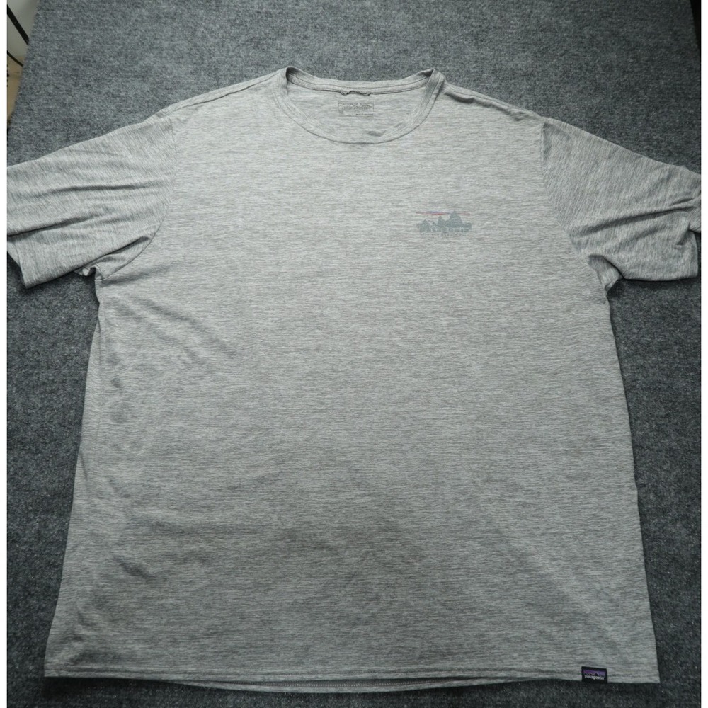 Patagonia Capilene Cool Daily Shirt Mens Gray Graphic XL Hiking Trail 45235